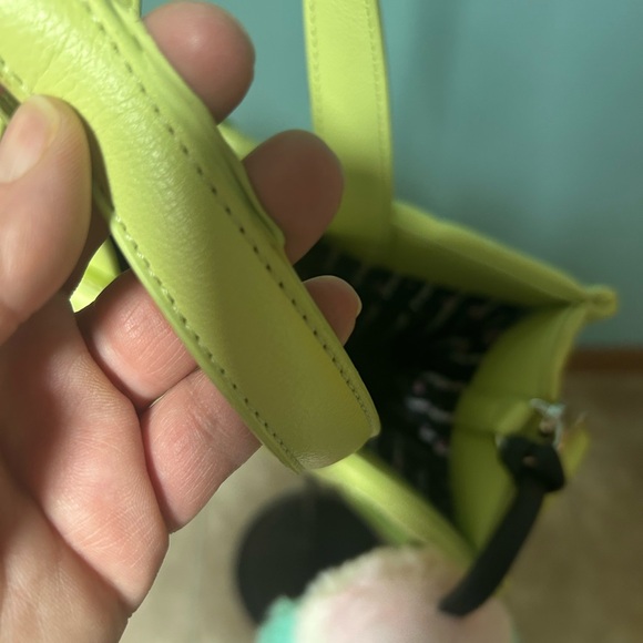 Betsey Johnson Lime Green Quilted Tote with Plush Charm - Picture 8 of 8